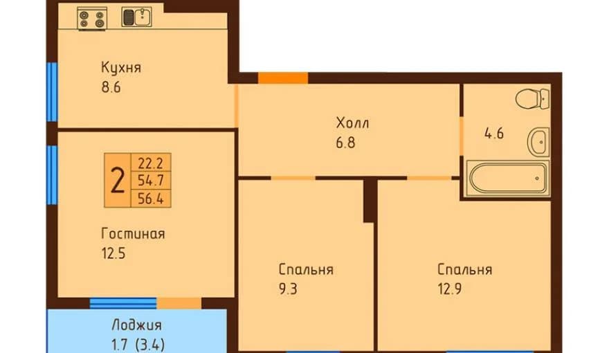Ольховый, 2 очередь, дом №1